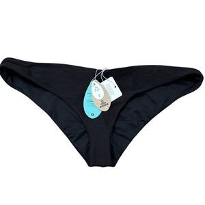 NWT Prana Black Ribbed Bikini Bottoms